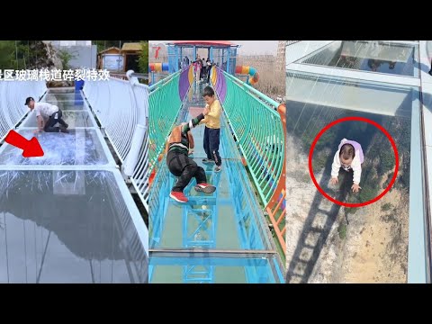 Видео: Приключенческий туризм | Раскрываем тайну эффекта лопнувшего стеклянного моста в Китае!