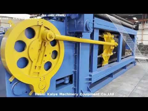 Видео: Станок для производства габионных коробов с усиленной проволокой/Gabion mesh machine
