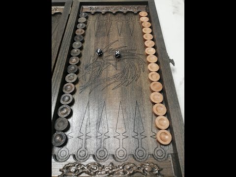 Видео: Нарды на чпу, мой быстрый способ покраски фишек для нард.