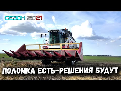 Видео: Первая серьезная поломка ВЕКТОР 410. Убираем подсолнечник