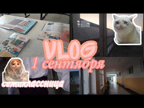 Видео: VLOG : 1 Сентября 🎒 || семиклассница, влог,последний день лета,школа✨🌷