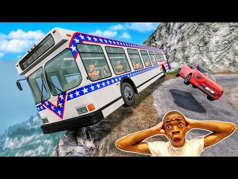 Видео: Автобусные дороги против скалистых дорог 😱 #4 - [BeamNG.Drive]