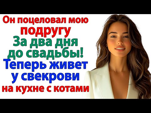 Видео: Я поймала его у подруги за 48 часов до свадьбы! Теперь живёт с котами на кухне у свекрови! невестка