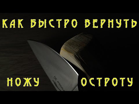 Видео: Как быстро вернуть ножу остроту? Мусат.