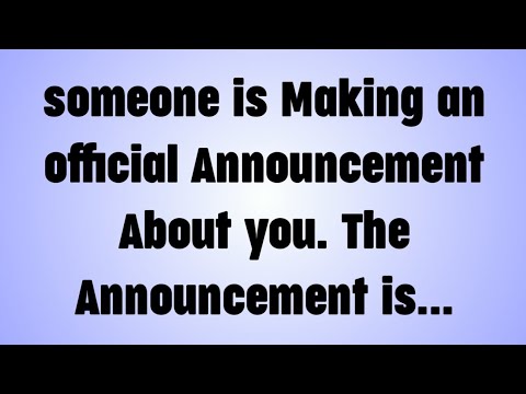 Видео: 💸 Кто-то делает официальное заявление о вас. Это объявление...