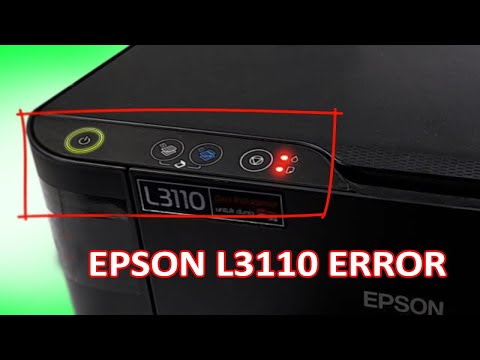 Видео: Ошибка принтера EPSON, Epson L3110, L3210, все индикаторы принтера мигают