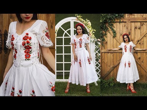 Видео: Видео о создании вышитого платья "Кармен"