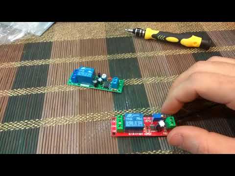 Видео: Реле задержки включения до 60с чип NE555 JK02B