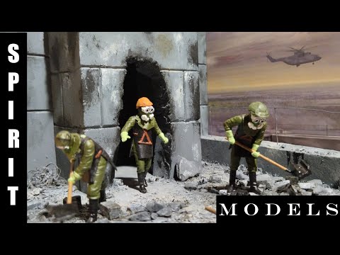 Видео: ДИОРАМА ЧЕРНОБЫЛЬСКИЕ ЛИКВИДАТОРЫ - МОТЫЛЬКИ - Диорама ЧАЭС - Авария на Чернобыльской АЭС