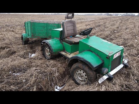 Видео: На самодельном тракторе за чернозёмом .