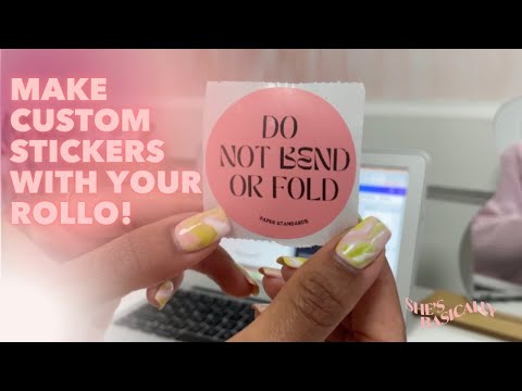 Видео: Создание уникальных наклеек с помощью термопринтера Rollo | Предпринимательство | Советы для мало...