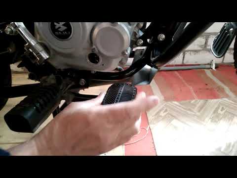 Видео: Доработка тормозной педали на  Bajaj boxer-150