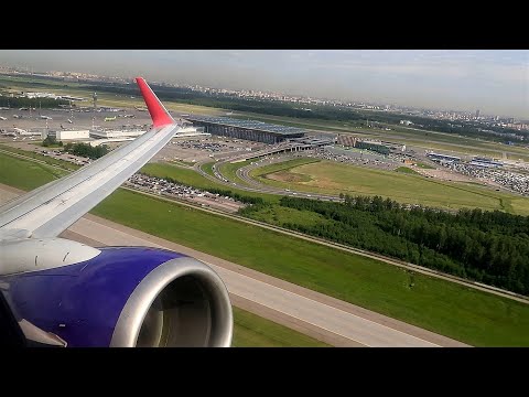 Видео: Мощный взлет из Пулково Boeing 737-800 Смартавиа