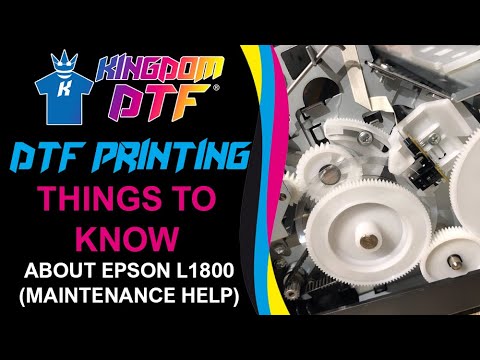 Видео: Epson L1800: техническое обслуживание и запасные части