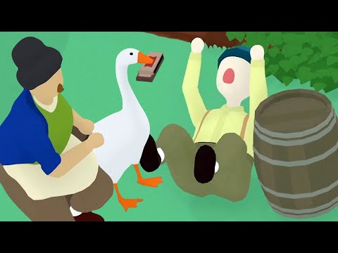 Видео: Untitled Goose Game - ГУСЬ РАЗНОСИТ ПИВНУШКУ [#4] - Игра - Прохождение