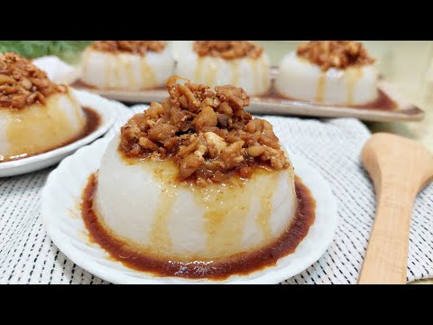Видео: Малацкий Теочев на пару рисового торта / Chwee Kueh│vegan Recipe