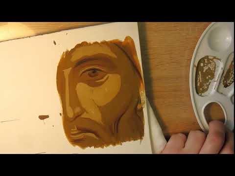 Видео: Пример работы над объемом лика