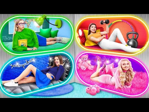 Видео: Четверняшки Збудували Двоповерхове Ліжко! Як Пронести Цукерки в Школу