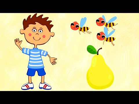 Видео: Фрукты 🍎 Учим как выглядят фрукты – Сборник – Синий Трактор – Песенки для малышей
