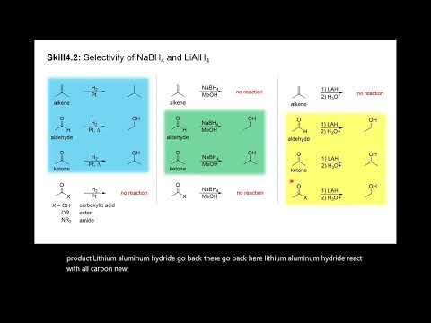 Видео: UCF CHM2210 - Глава 12.6 - Старый экзамен с NaBH4 и LiAlH4
