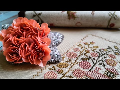 Видео: 🪡 Sewing Club "Hollyhocks..." от BBD. Примитивная вышивка. Семплер с цветами.