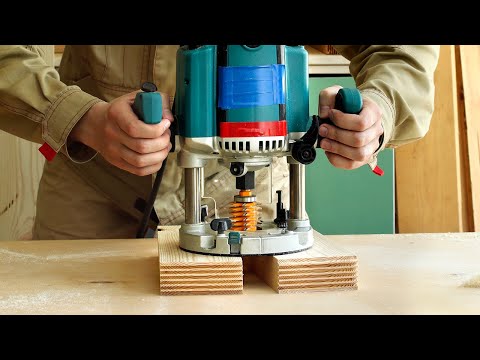 Видео: 4K Фрезерование древесины микрошиповой фрезой для сращивания, milling finger joints