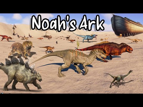 Видео: Гонка из 200 динозавров в зоопарке Noah's Ark Planet Zoo включает в себя тираннозавра, стегозавра...