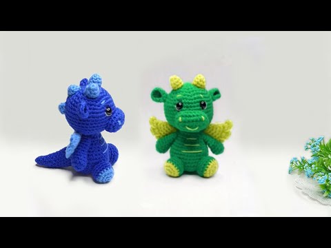 Видео: Они такие милые💛💚Как вязать маленького ДРАКОНЧИКА крючком амигуруми . Часть 2
