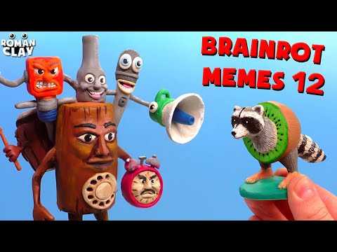 Видео: Создаём Brainrot Sahur Boss и Pi Pi Kiwi 🤯 Мемы Brainrot с Клэем