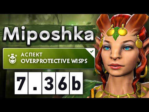 Видео: Мипошка на Энче с аспектом на хил - Miposhka Enchantress 7.36 DOTA 2