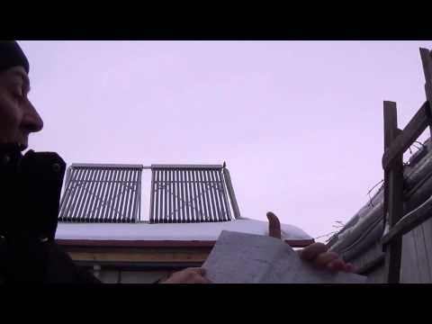 Видео: Как работает солнечный коллектор ЗИМОЙ