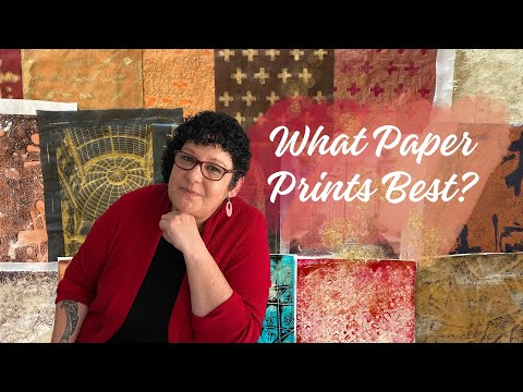 Видео: Вот что вам нужно знать о бумагах для печати Gelli