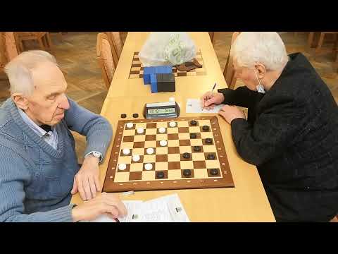 Видео: Сильнейшие ветераны шашек Санкт Петербурга! Д. Лонд - В. Дерябин (1 партия)