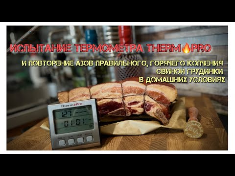 Видео: Испытание термометра Therm Pro и повторяем азы правильного, домашнего копчения!