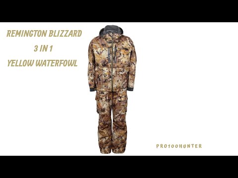 Видео: Костюм remington blizzard 3 в 1 yellow waterfowl