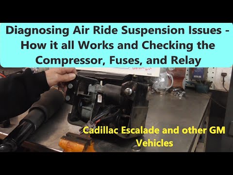 Видео: Cadillac Escalade и другие автомобили GM — диагностика системы пневматической подвески и компрессора