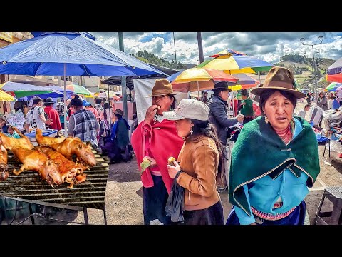 Видео: Что едят в Эквадоре. Вся правда. Дорога Куев и рынок Индейцев #4