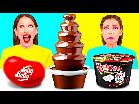 Видео: Шоколадный Фонтан Челлендж | Смешные Кулинарные Трюки от Fun Teen