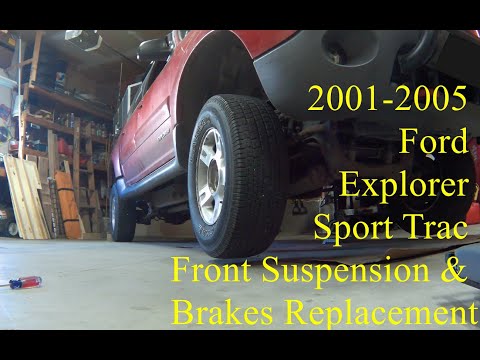 Видео: Замена передней подвески и тормозов Ford Explorer Sport Trac 2001-2005 гг.