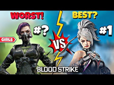Видео: Рейтинг девушек из BloodStrike Strikers (от лучших✅️ к худшим❌️) 😈