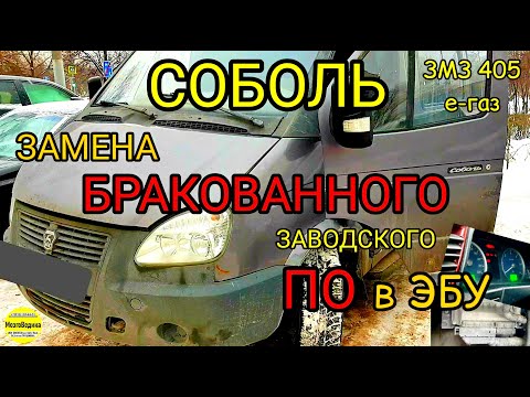 Видео: ГАЗ СОБОЛЬ, с ЗМЗ 405, замена бракованной заводской прошивки в ЭБУ Микас 11ЕТ на EURO 0 (динамика)