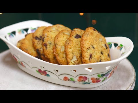 Видео: ПЕЧЕНЬЕ С КУСОЧКАМИ ШОКОЛАДА И ГРЕЦКИМ ОРЕХОМ