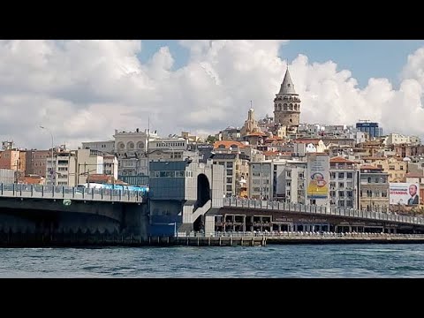 Видео: Галатский Мост (Galata Köprüsü). Балык Экмек на Рыбном рынке. Стамбул 2020.