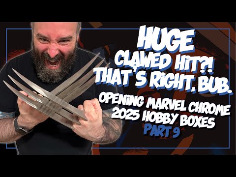 Видео: Экстраординарный удар когтями! - Marvel Topps Chrome 2025 3x Hobby Box Opening