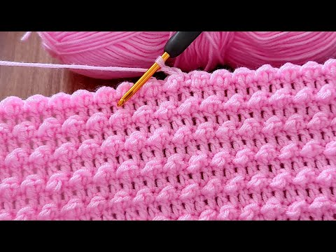 Видео: ЛУЧШИЙ образец вязания крючком для начинающих! ОЧЕНЬ ПРОСТОЕ вязание крючком детского одеяла, сумки,