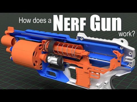 Видео: Как работает пистолет Nerf?