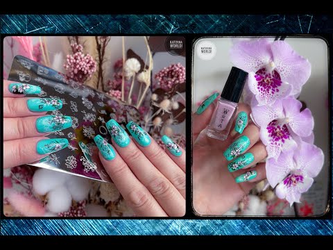 Видео: Реверсивный Стемпинг с пластиной Nicole Diary L44 / Цветы.