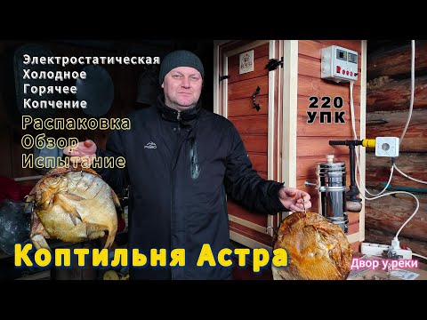 Видео: Коптильня Астра 220 УПК Электростатическая / Обзор /Холодное Горячее Копчение/Лещ холодного копчения