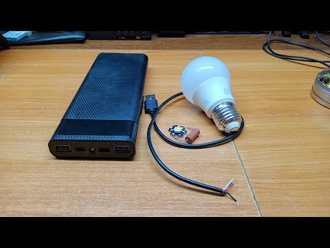 Видео: Светодиодная лампочка от USB из четырех деталей