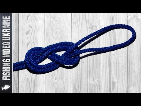 Видео: Узел "Восьмерка". Петля узлом "Восьмерка" HD
